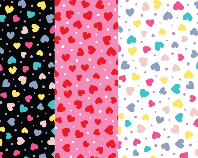 MP Hearts Polycotton