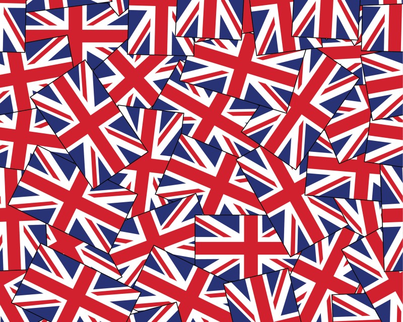 Union Jack Collage Polyester