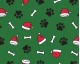 MP Polycotton Festive Paws