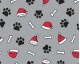MP Polycotton Festive Paws