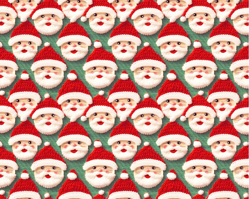 Little Johnny Festive Santa 3D Cotton