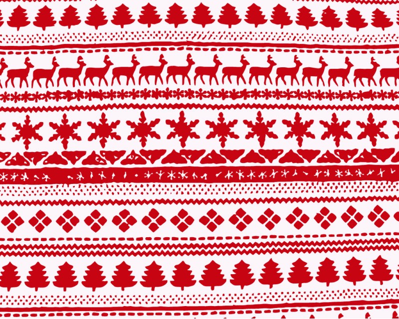 Polar Fleece Festive Fairisle