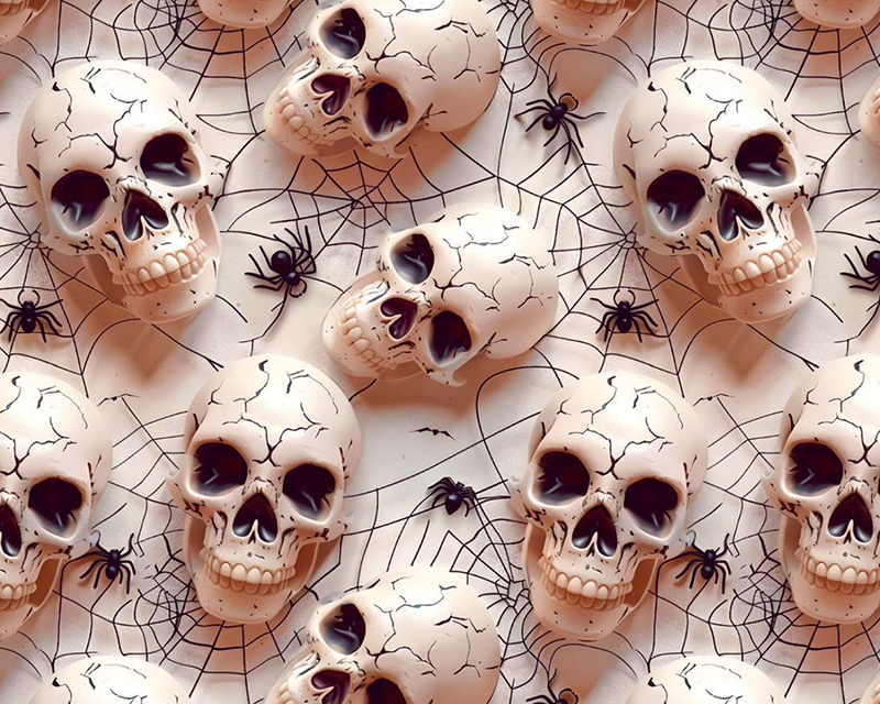 Little Johnny Halloween Skull 3D Cotton