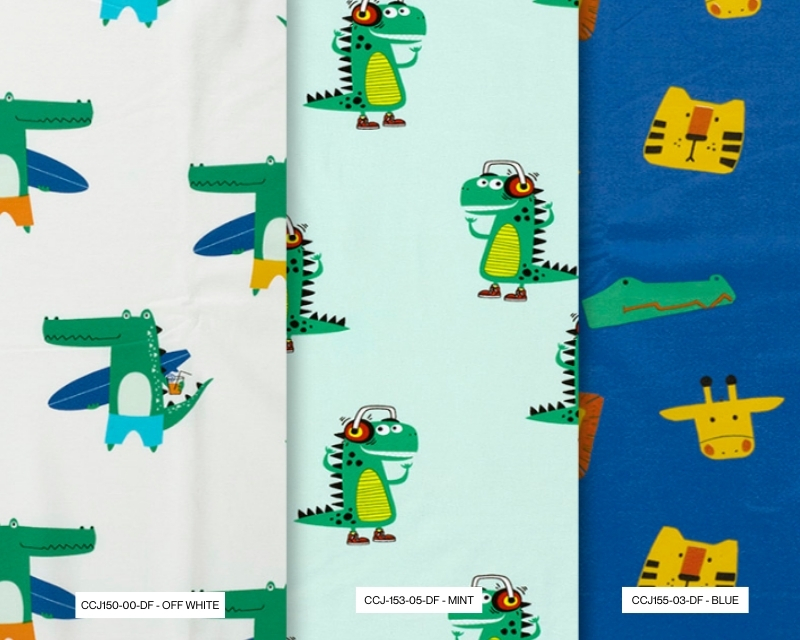 Small Folk Cotton Jersey Awesome Animals