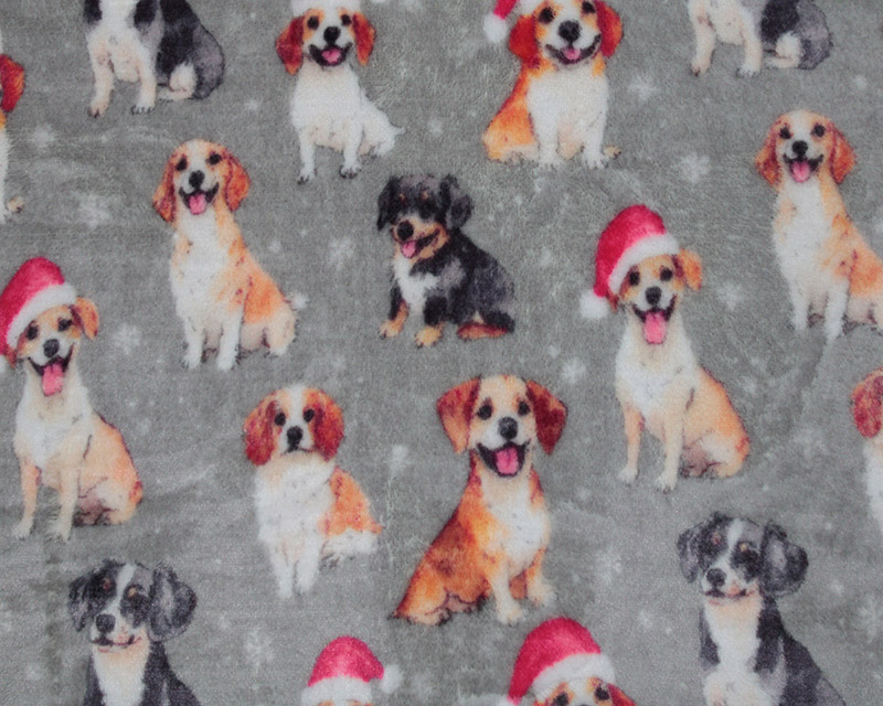 Bubs Cuddle Fleece Festive Pups