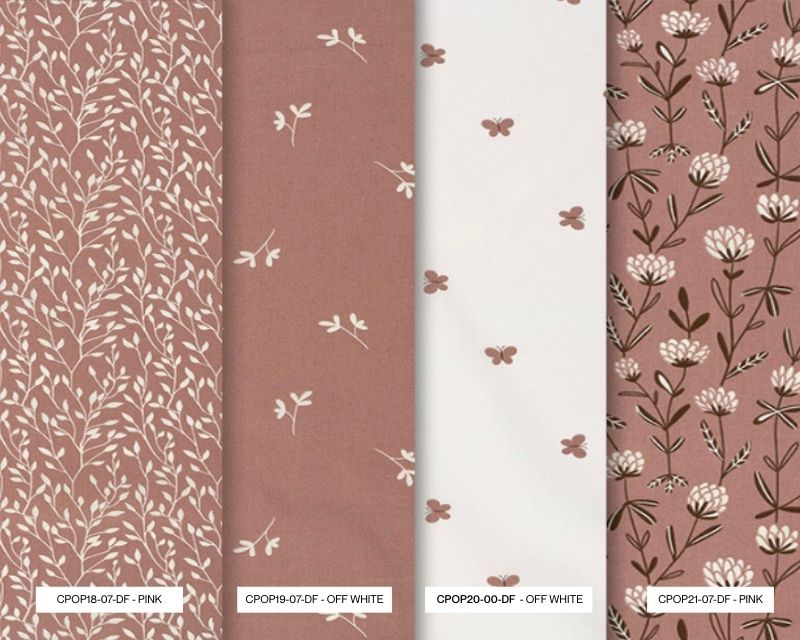 Small Folk Cotton Poplin Blushing Butterfly Garden Small Folk Cotton Poplin Blushing Butterfly Garden