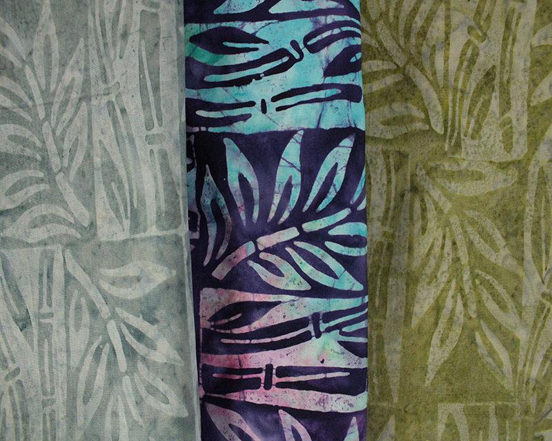 Batik Cotton Stamp Leaves