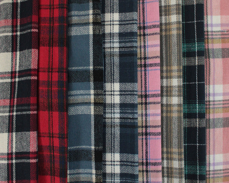 Yarn Dyed Brushed Flannel Check