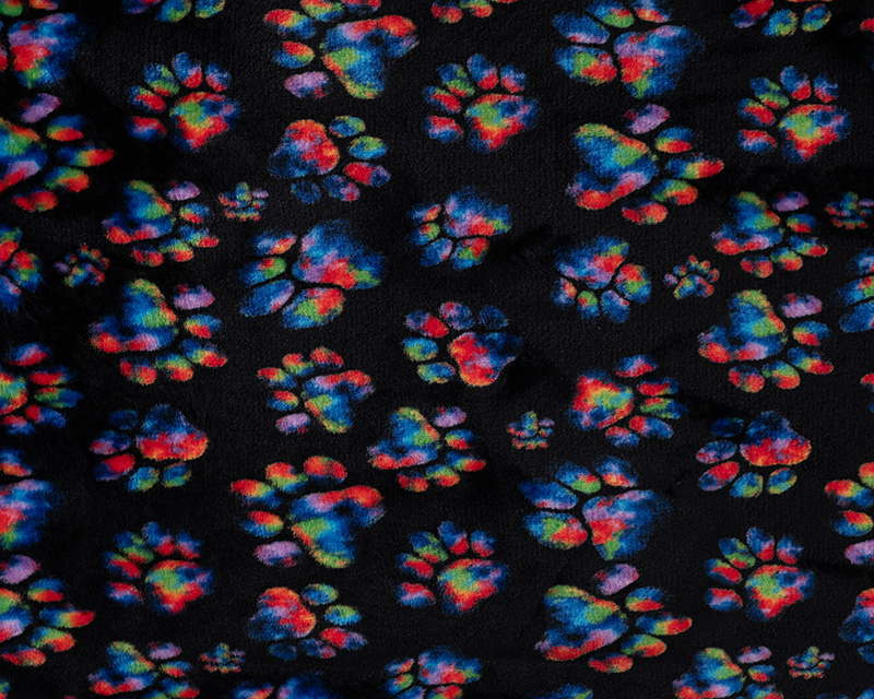 Cuddle Fleece Rainbow Paws