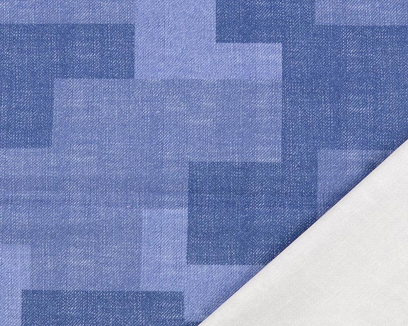 Chambray Denim Patchwork Print