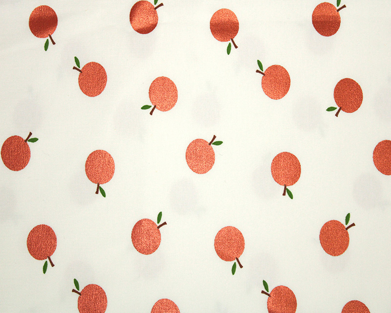 Cotton Jersey Foil Oranges