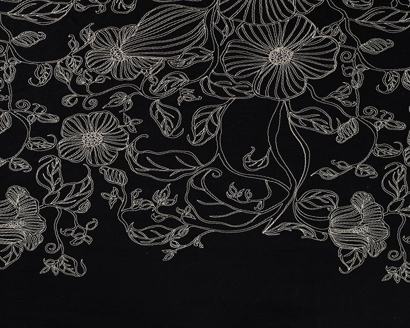Cotton Embroidery Floral and Plants