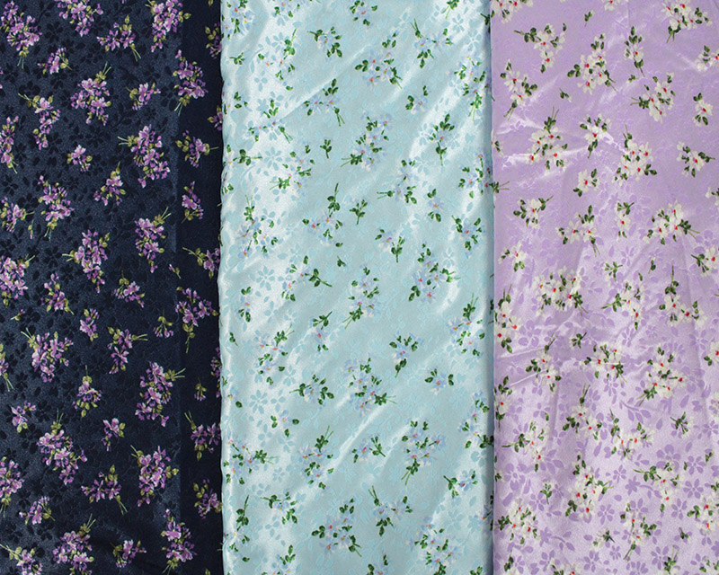 Jacquard Satin Floral