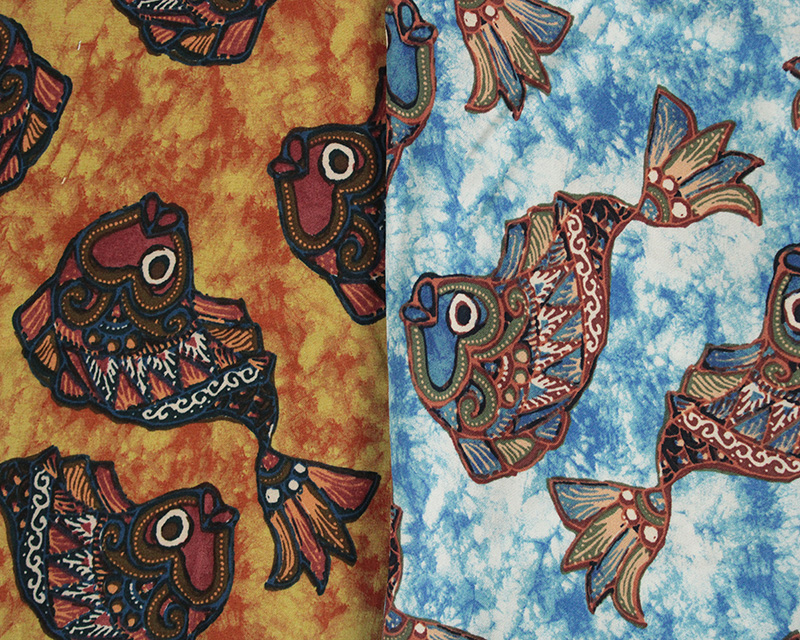 Viscose Batik Style Print