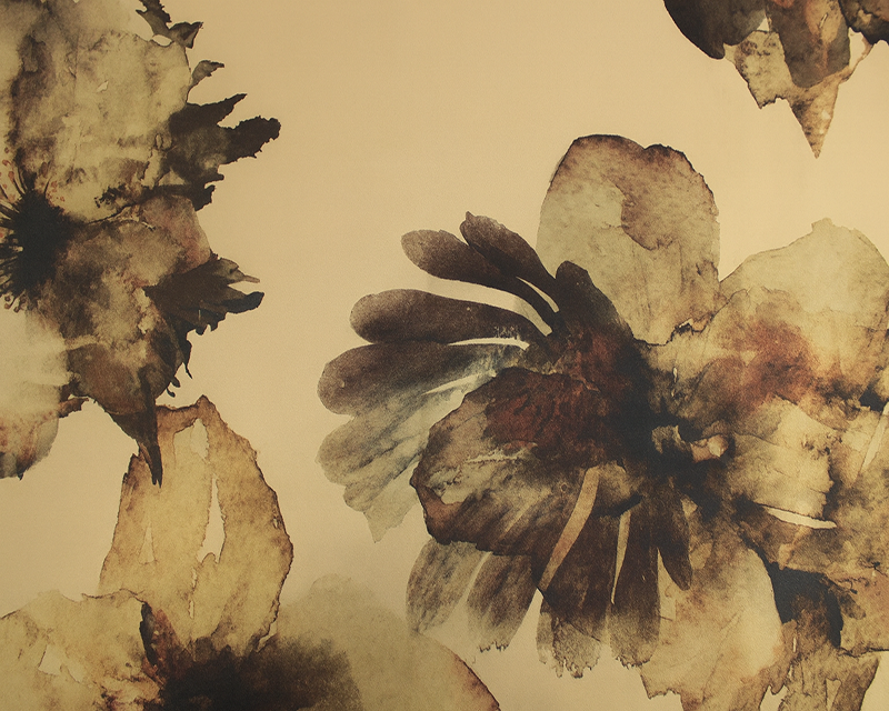 Viscose Satin Oversize Flowers