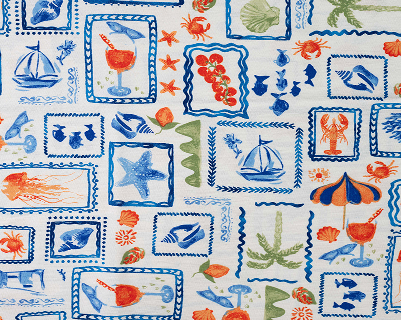Airflow Viscose Tropical Print