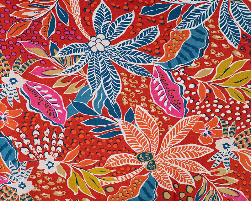 Slub Rayon Floral Print