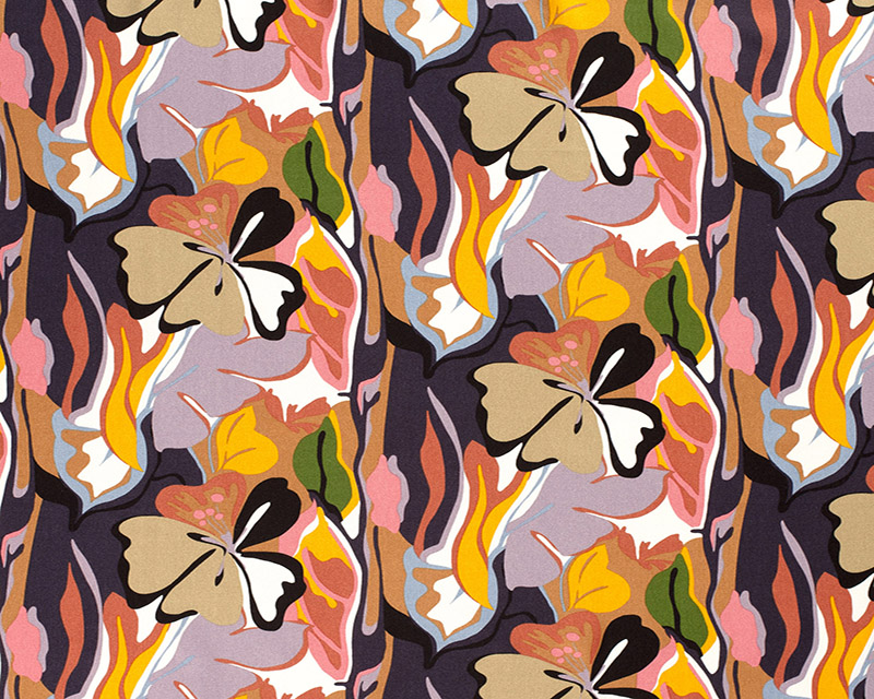 Viscose Printed Leaves