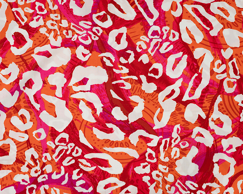 Viscose Poplin Leopard Print