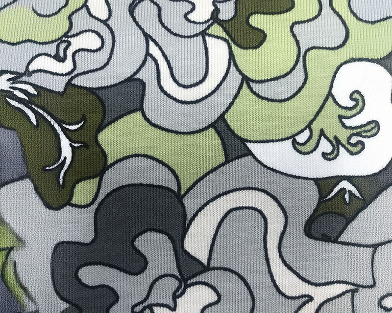 70s Floral Cotton Jersey 