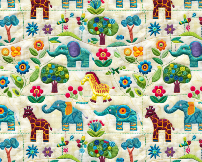 Empee Studio Cotton Embroidered Animals