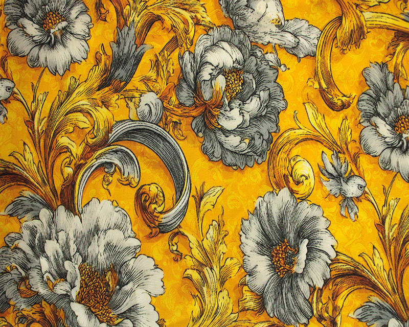Empee Studio Rayon Sateen Baroque Floral