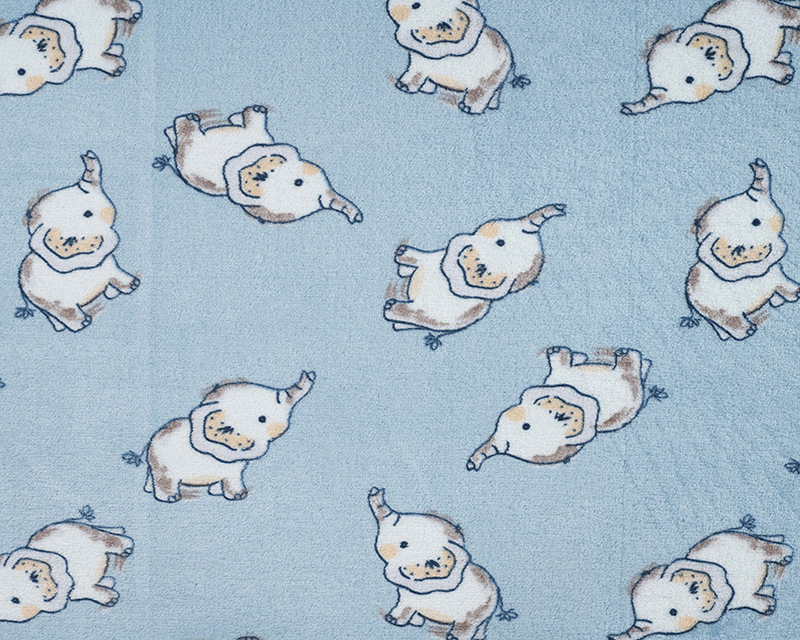 Reversible Elephants Cuddle Fleece