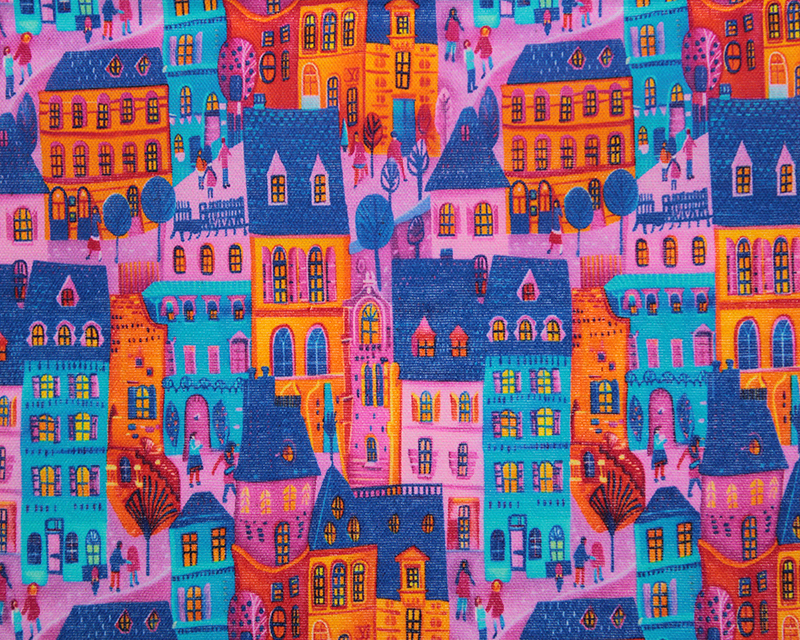 Little Johnny Digital Cotton Townhouses