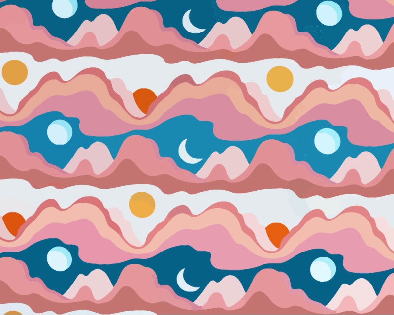 Little Johnny Digital Cotton Mountains