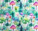 Little Johnny Digital Cotton Mushroom Forest