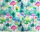 Little Johnny Digital Cotton Mushroom Forest