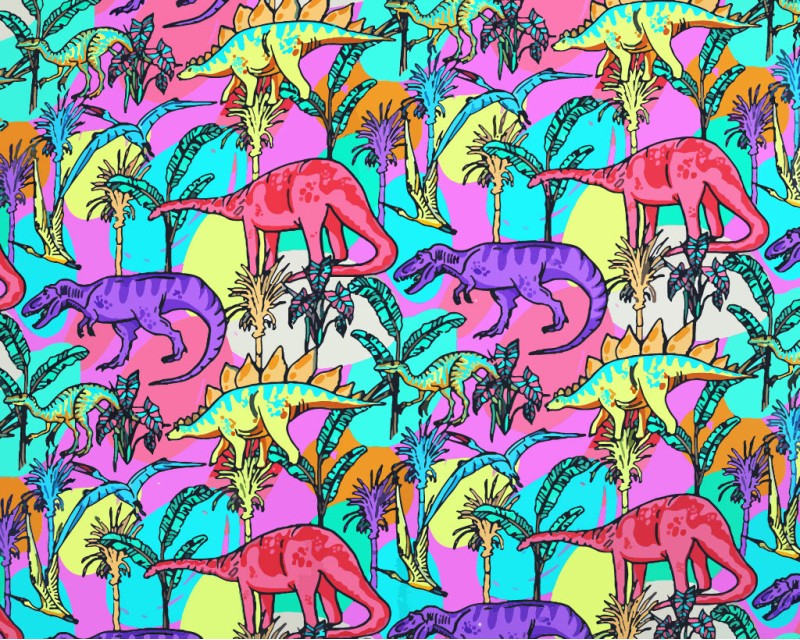 Little Johnny Digital Cotton Dinosaurs