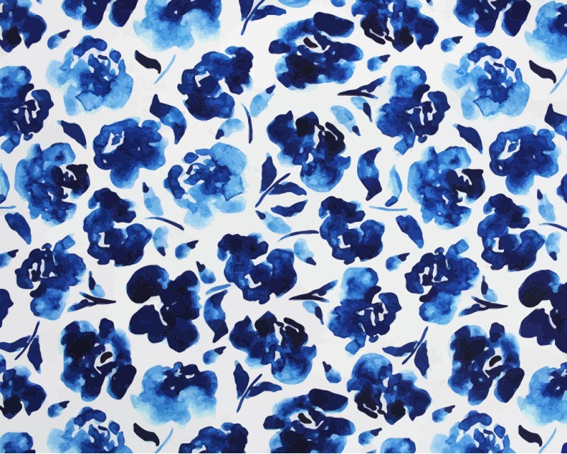 Little Johnny Linen Mix Painted Flowers