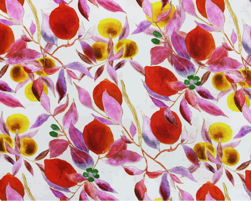 Little Johnny Pure Linen Painted Fruit
