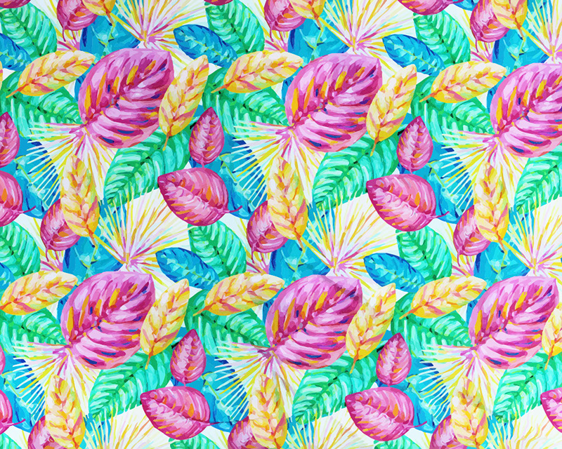 Little Johnny Linen Mix Painted Leaves