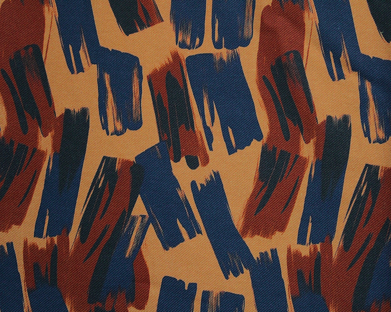 Little Johnny Cotton Viscose Twill Brushstrokes