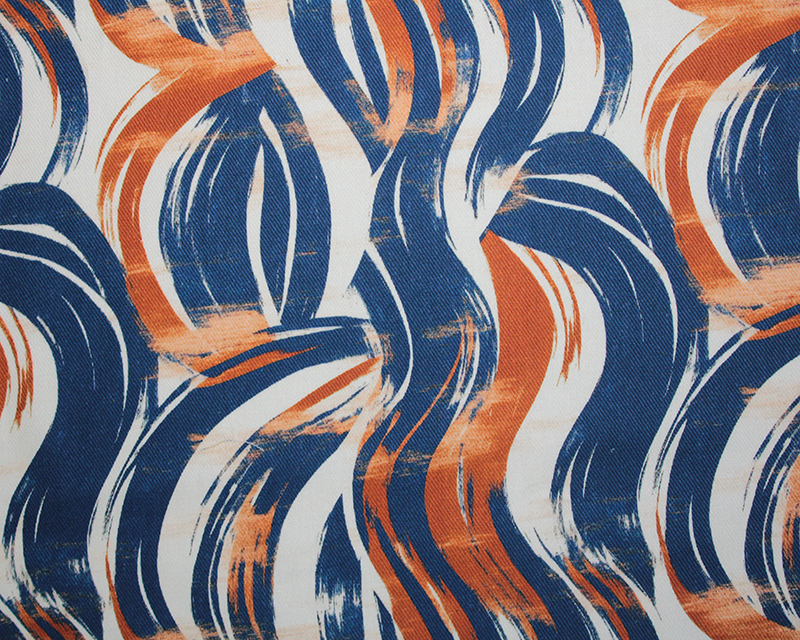 Little Johnny Cotton Viscose Twill Brushstrokes 