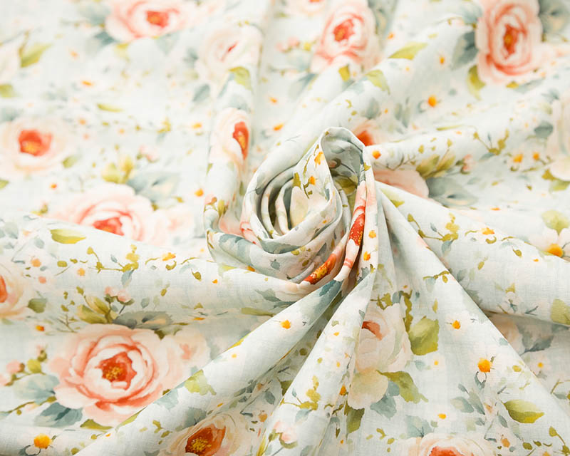 Mindy Digital Cotton Floral Check 