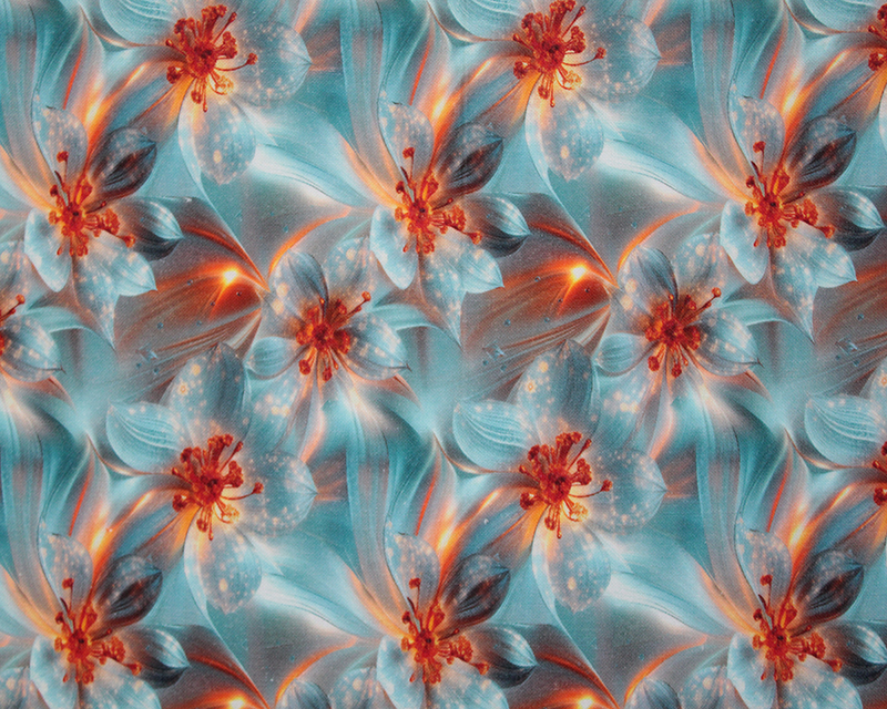 Mindy Digital Cotton 3D Flowers