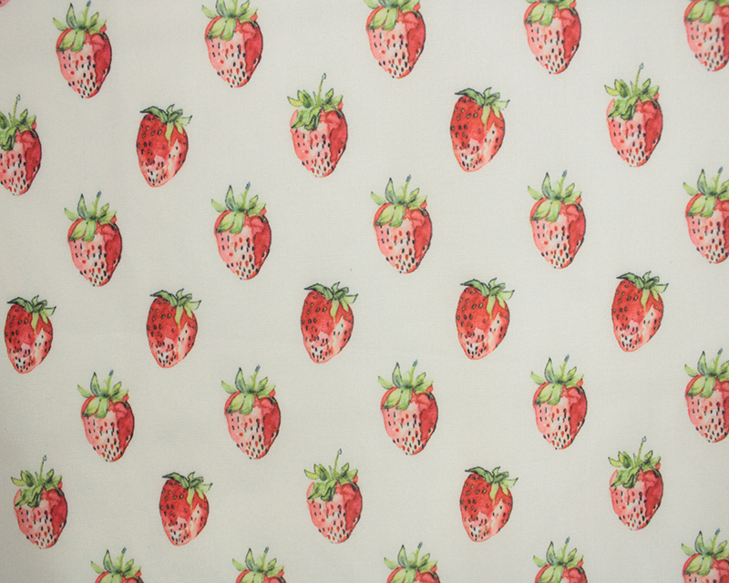 Mindy Polycotton Strawberry Fields