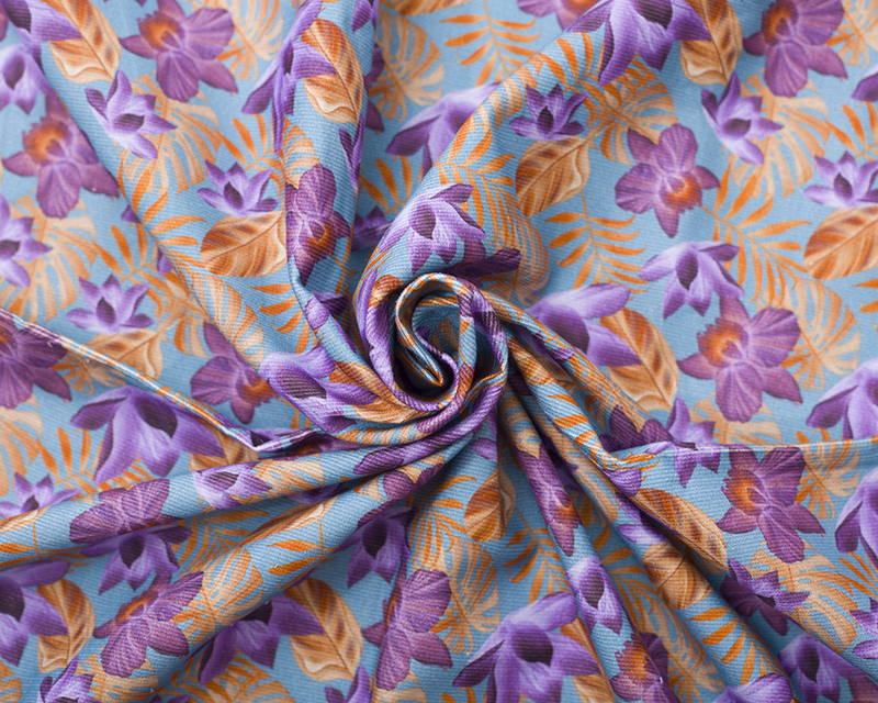 Mindy Digital Needlecord Flowers