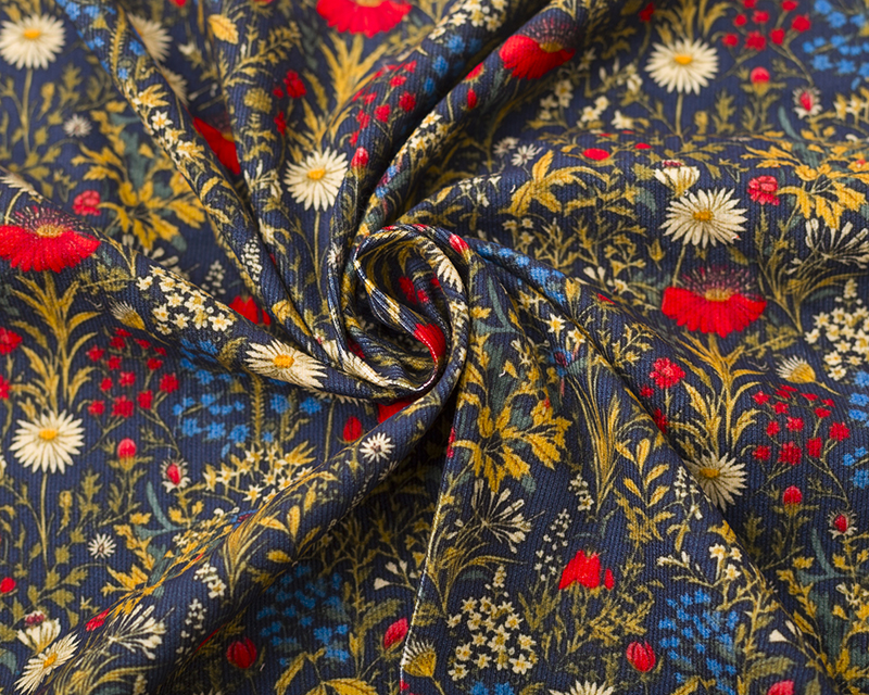 Mindy Digital Needlecord Flowers