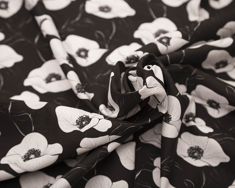 Mindy Digital Cotton Viscose Twill Flowers