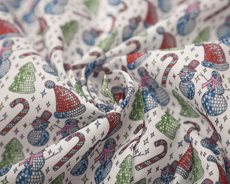 MP Digital Polycotton Disco Snowmen