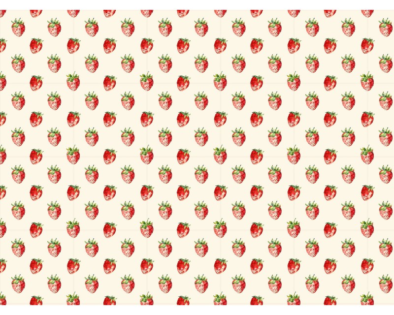 Mindy Polycotton Strawberry Fields