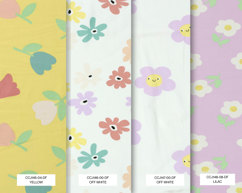 Small Folk Cotton Jersey Pastel Petals Small Folk Cotton Jersey Pastel Petals
