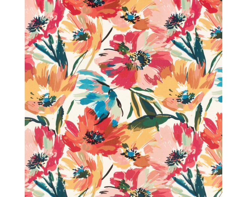 Panama Digital Canvas Abstract Flowers