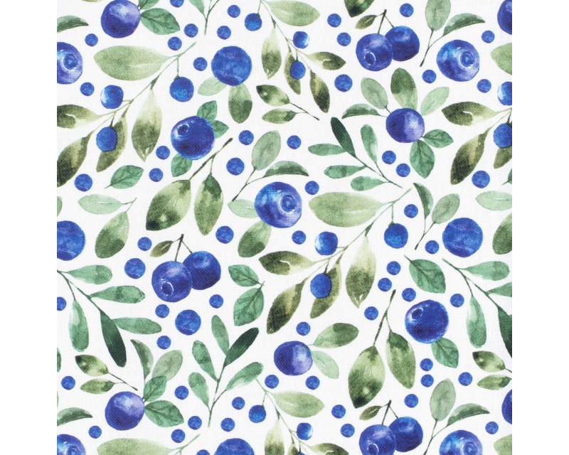 Panama Digital Canvas Blueberries