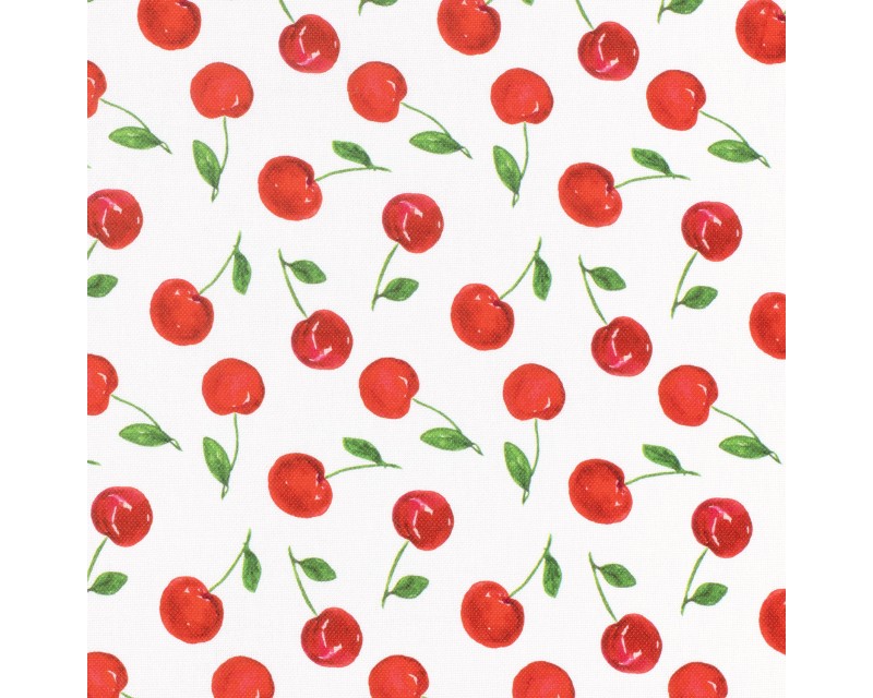 Panama Digital Canvas Cherries