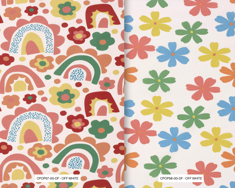 Small Folk Cotton Poplin Petals and Rainbows Small Folk Cotton Poplin Petals and Rainbows